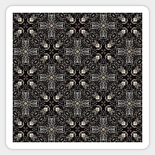 Black and White Fancy Plus Signs - WelshDesignsTP002 Sticker